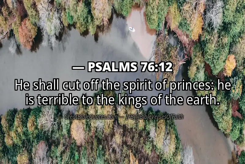 PSALMS 76:12 Verse