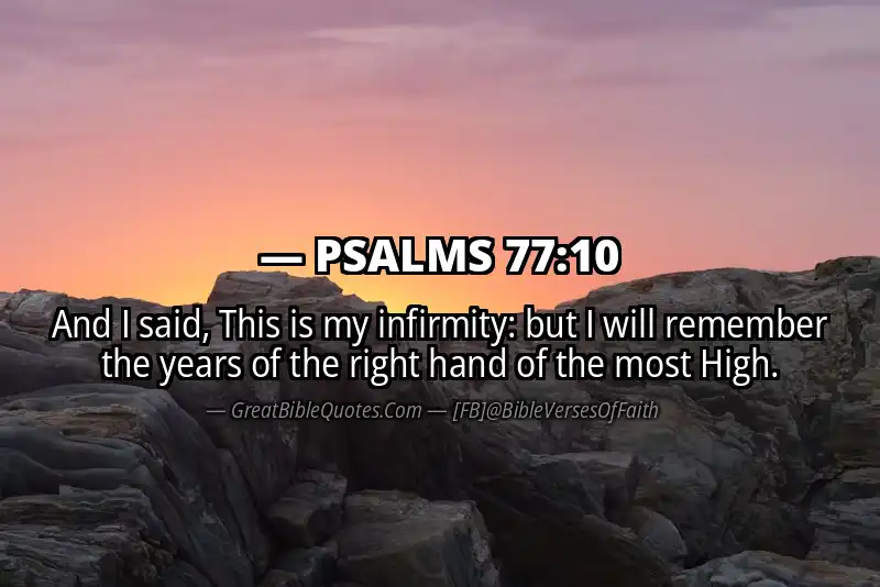 PSALMS 77:10 Verse