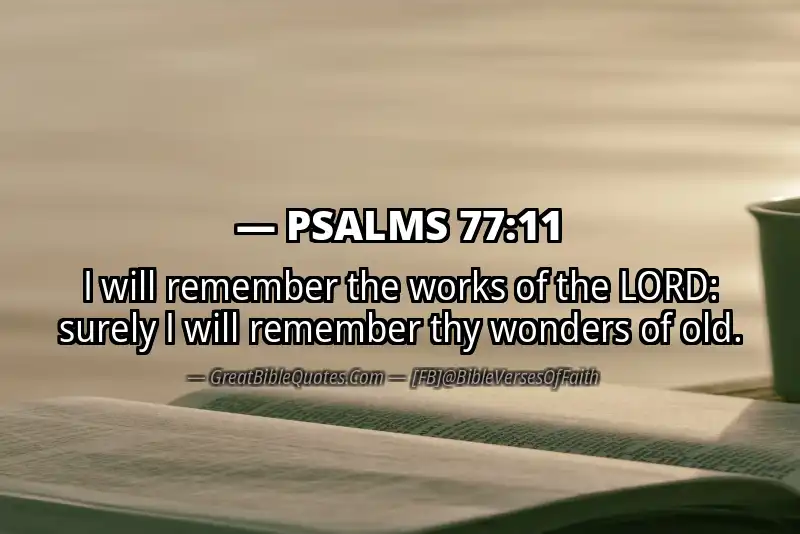 PSALMS 77:11 Verse