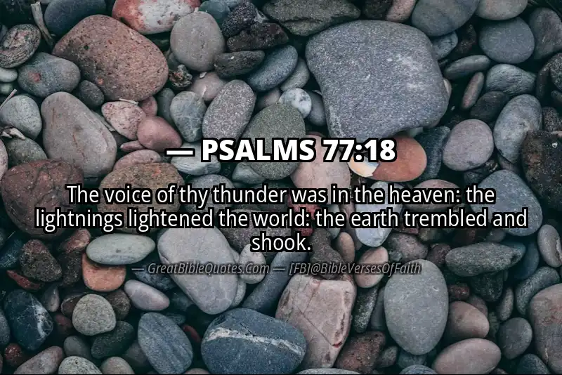 PSALMS 77:18 Verse