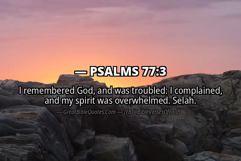 PSALMS 77:3 Verse