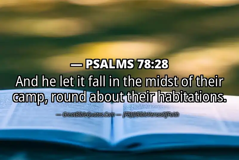 PSALMS 78:28 Verse