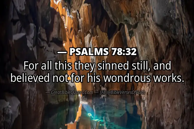 PSALMS 78:32 Verse