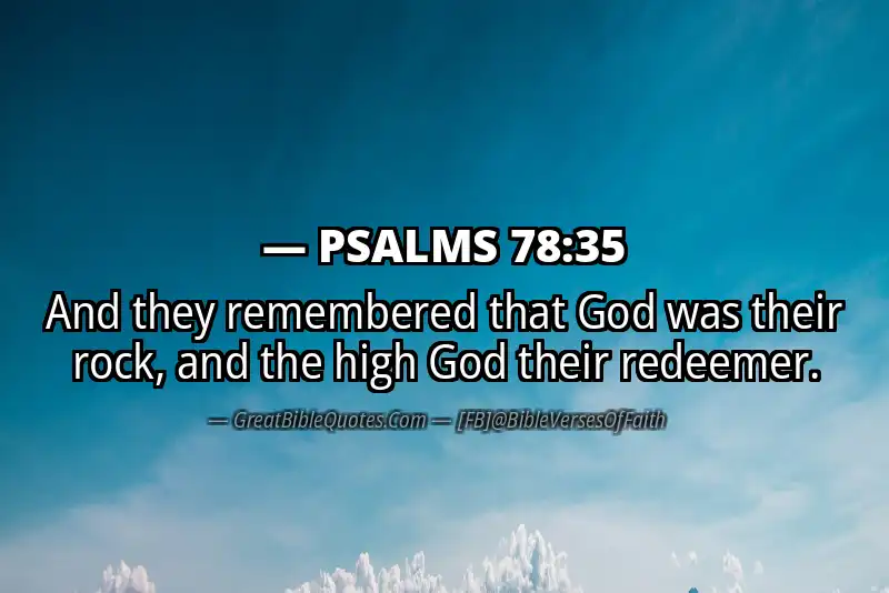PSALMS 78:35 Verse