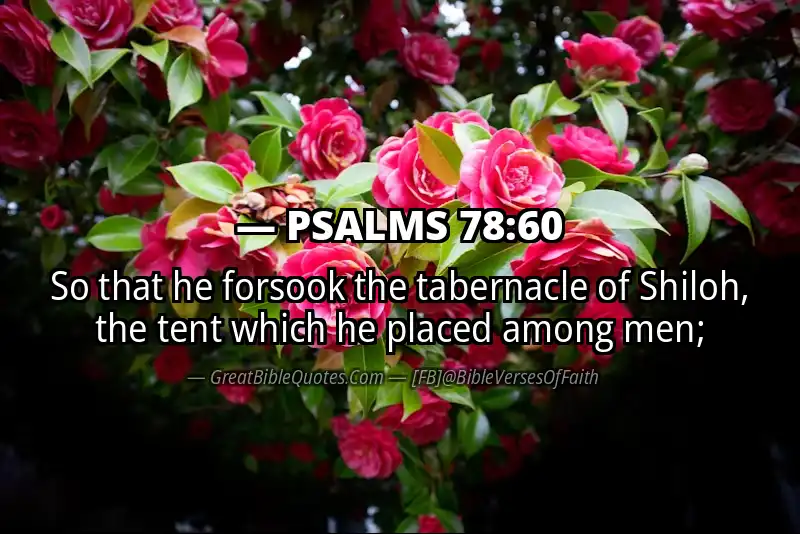 PSALMS 78:60 Verse
