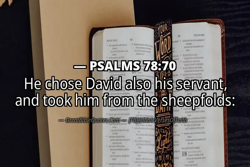 PSALMS 78:70 Verse