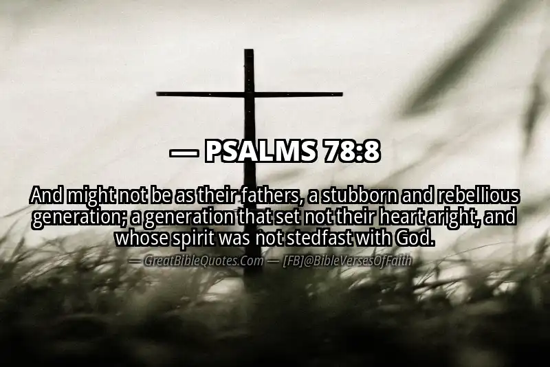 PSALMS 78:8 Verse Image