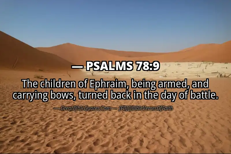 PSALMS 78:9 Verse