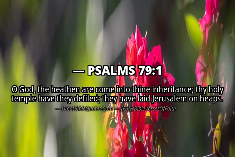 PSALMS 79:1 Verse