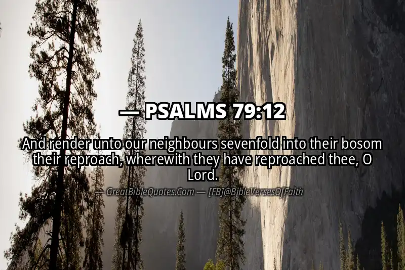 PSALMS 79:12 Verse