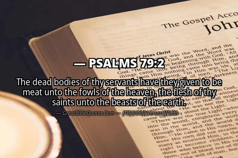 PSALMS 79:2 Verse