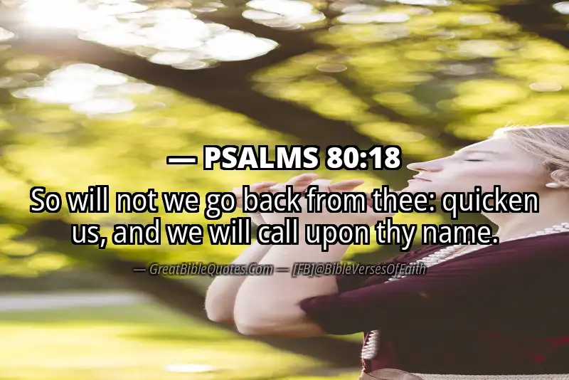 Image for PSALMS 80:18 Bible verse