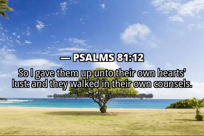 PSALMS 81:12 Verse