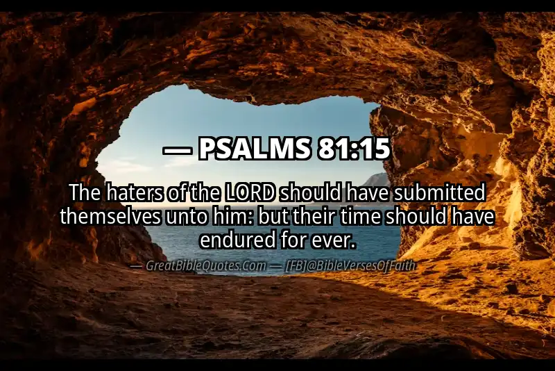 PSALMS 81:15 Verse