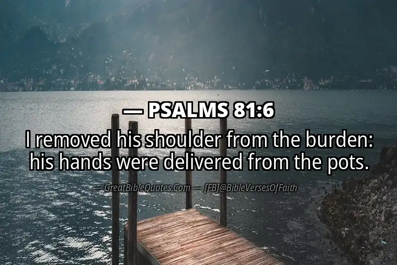 PSALMS 81:6 Verse