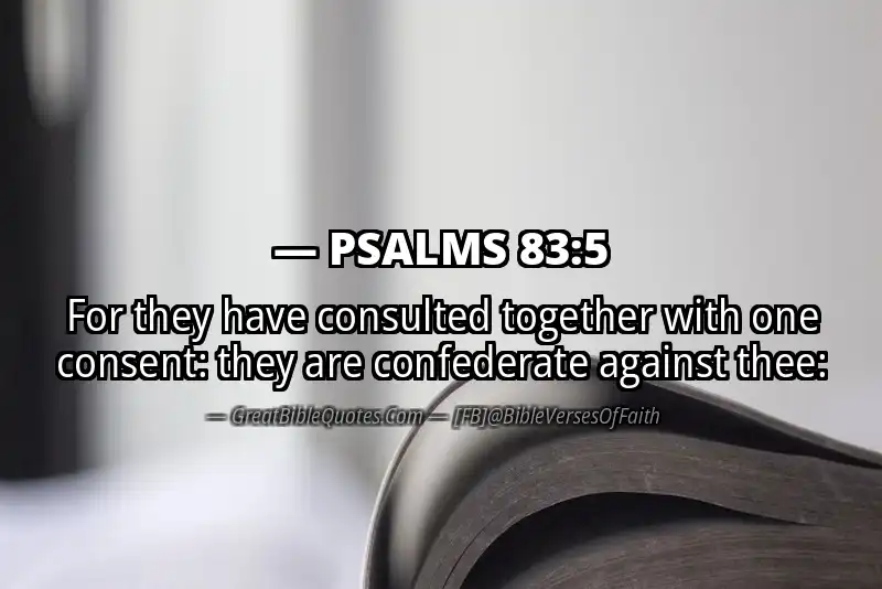 PSALMS 83:5 Verse
