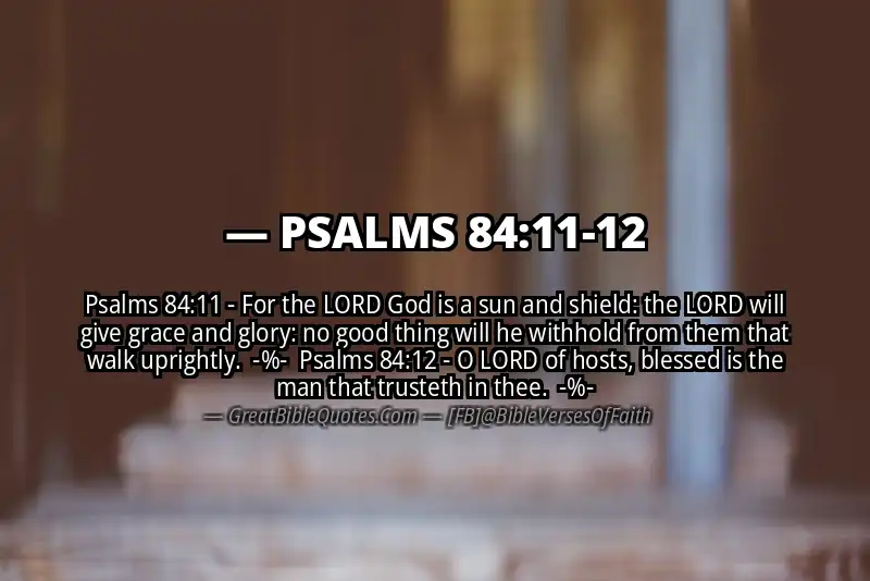 Image for PSALMS 84:11-12 Bible verse