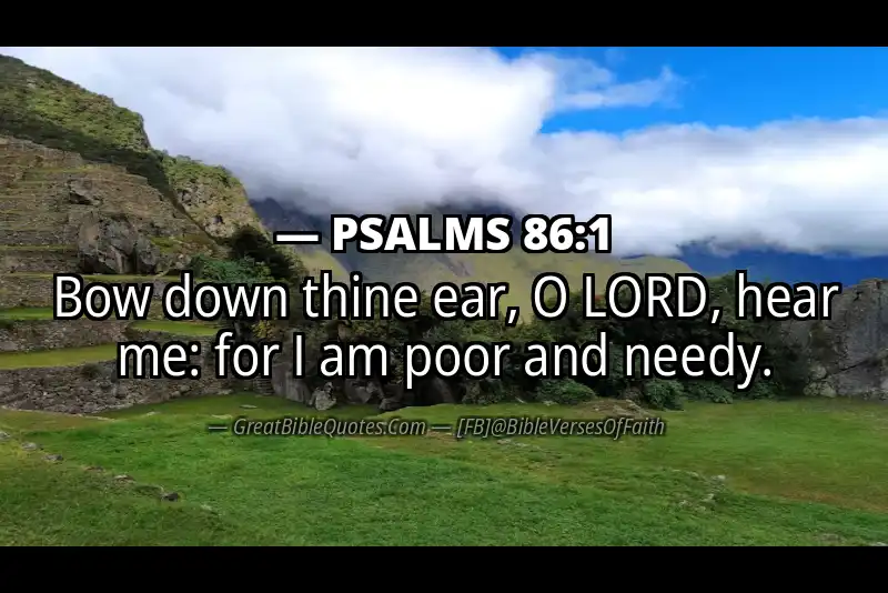 PSALMS 86:1 Verse