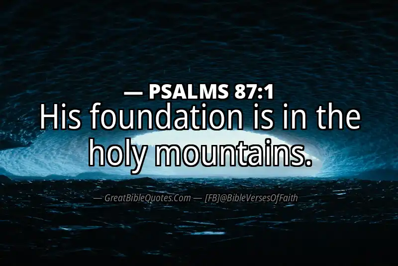 PSALMS 87:1 Verse