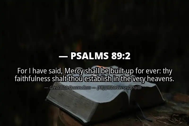 PSALMS 89:2 Verse