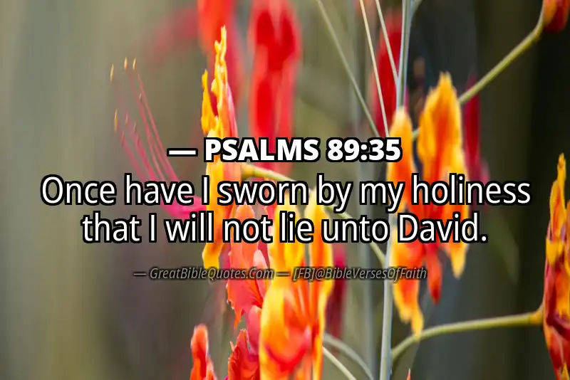 PSALMS 89:35 Verse