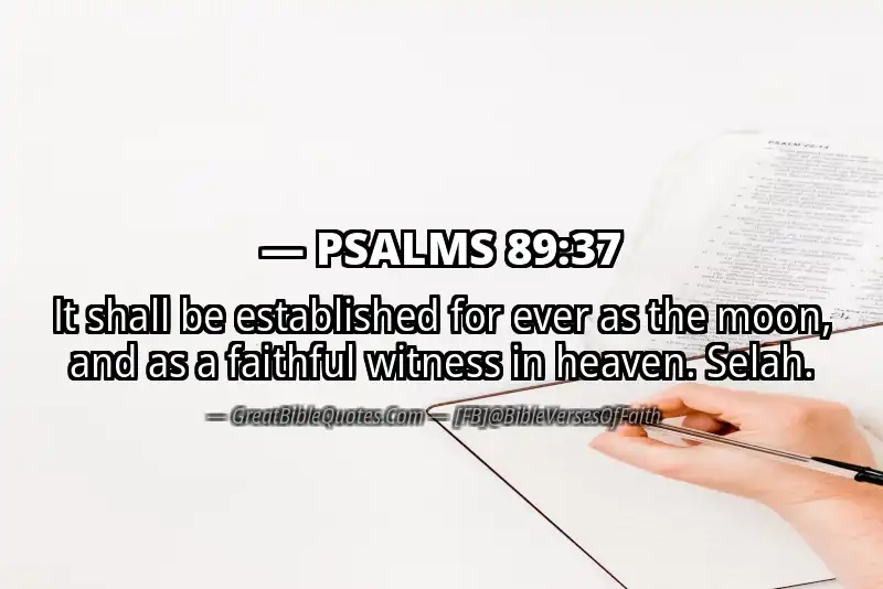 PSALMS 89:37 Verse