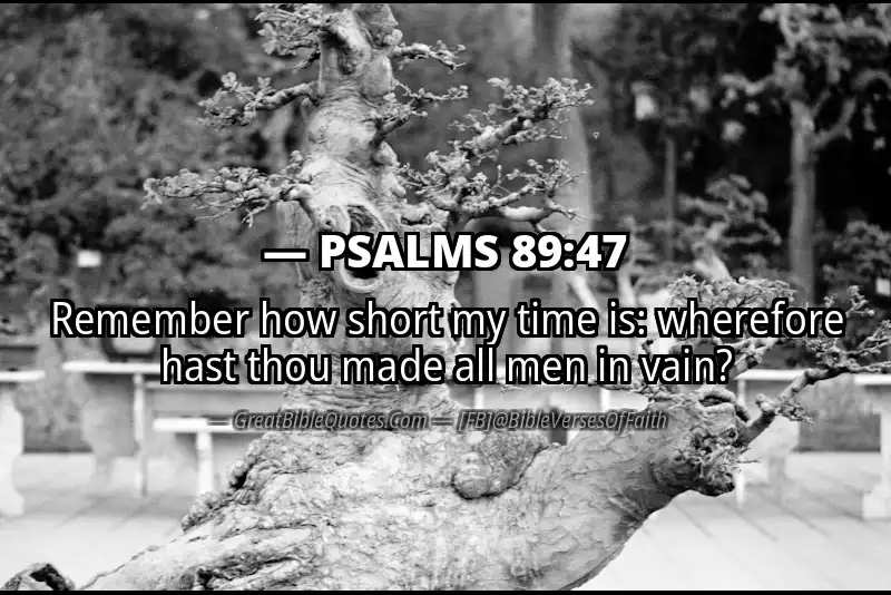 PSALMS 89:47 Verse Image