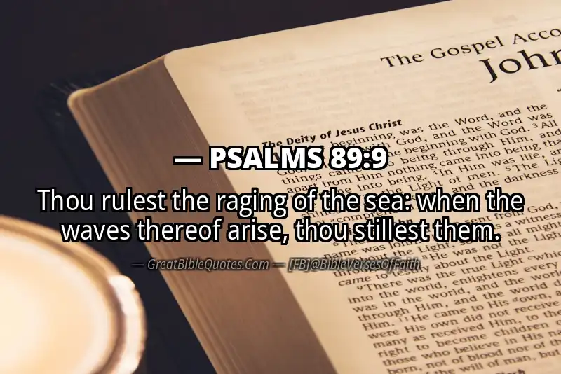 PSALMS 89:9 Verse