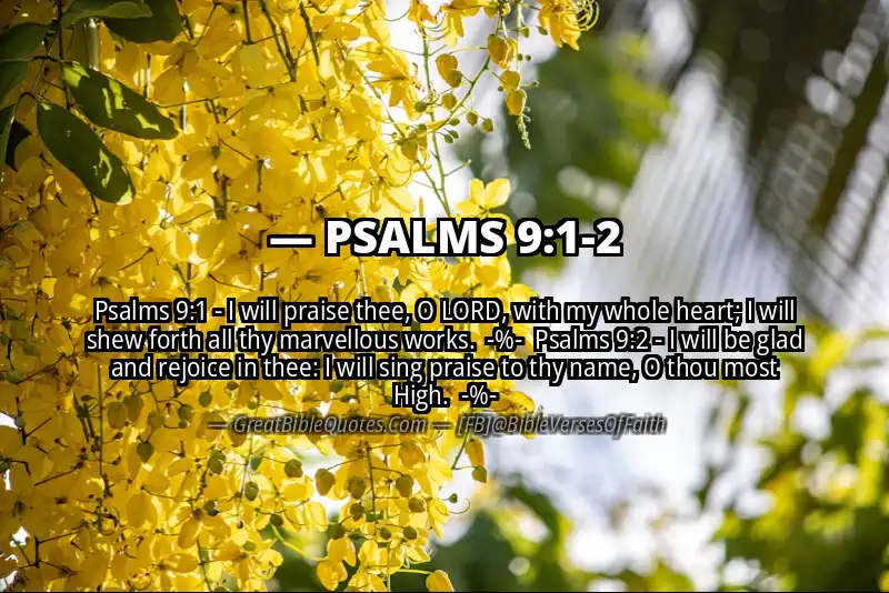 Image for PSALMS 9:1-2 Bible verse