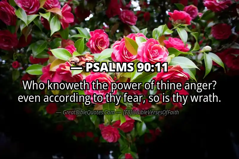 PSALMS 90:11 Verse