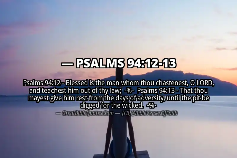Image for PSALMS 94:12-13 Bible verse