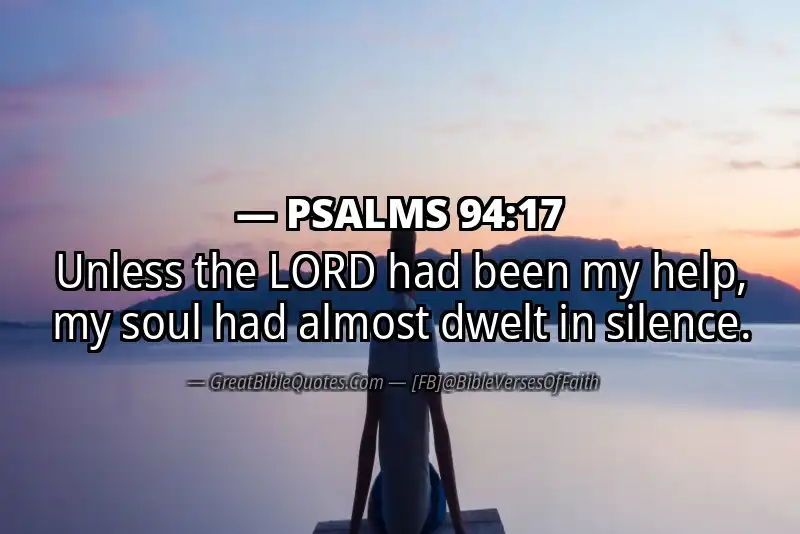 PSALMS 94:17 Verse