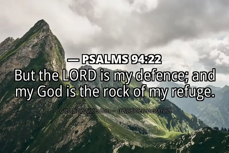 PSALMS 94:22 Verse