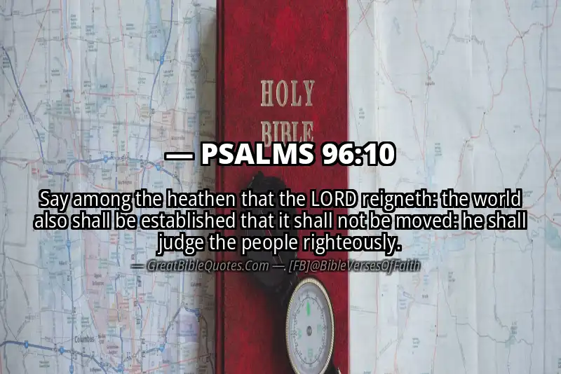 PSALMS 96:10 Verse
