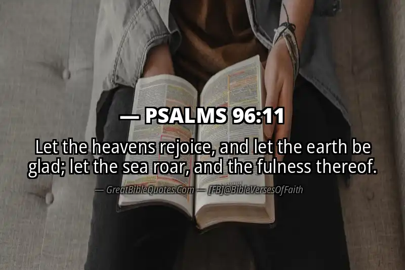 PSALMS 96:11 Verse