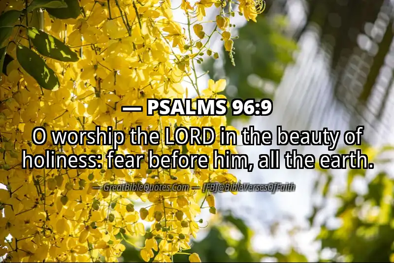 PSALMS 96:9 Verse