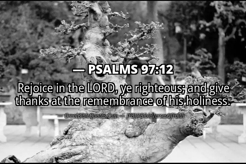 PSALMS 97:12 Verse