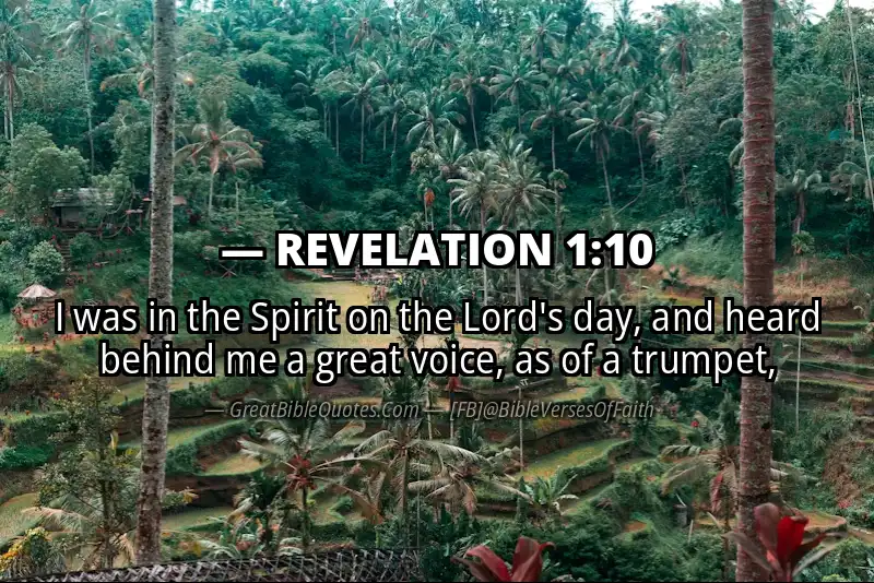 Bible verse: REVELATION 1:10 Image