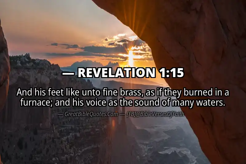 Bible verse: REVELATION 1:15 Image