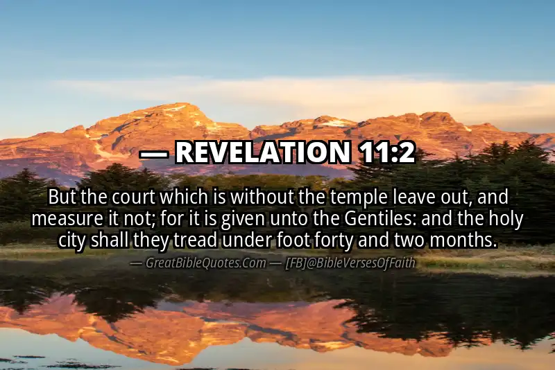 Bible verse: REVELATION 11:2 Image
