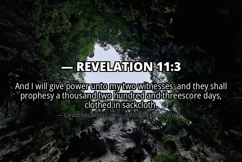 Bible verse: REVELATION 11:3 Image