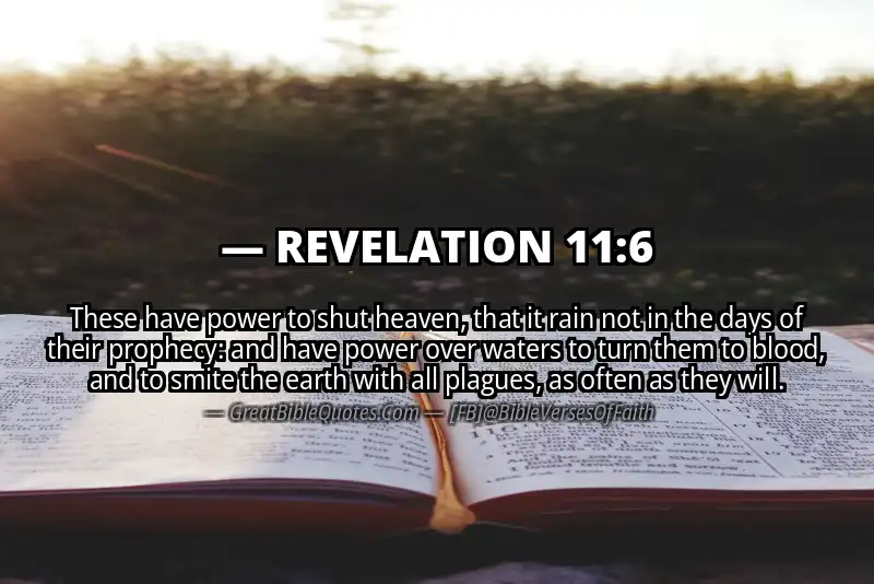 Bible verse: REVELATION 11:6 Image