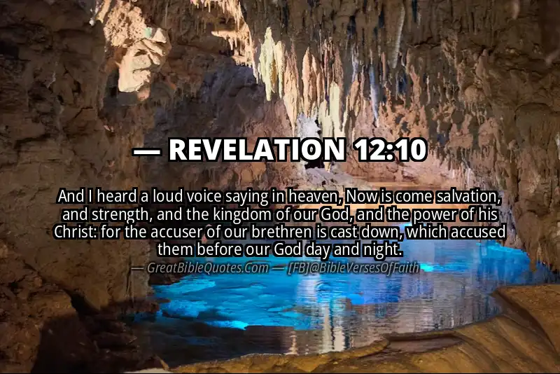 Bible verse: REVELATION 12:10 Image