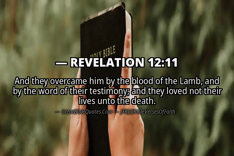 Image for REVELATION 12:11 Bible verse