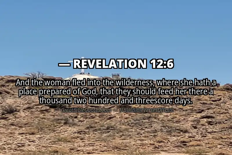 Bible verse: REVELATION 12:6 Image
