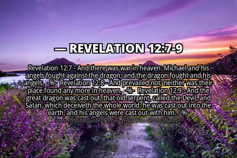 Image for REVELATION 12:7-9 Bible verse