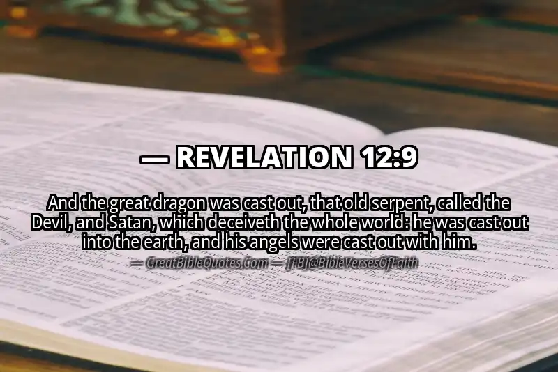 Bible verse: REVELATION 12:9 Image