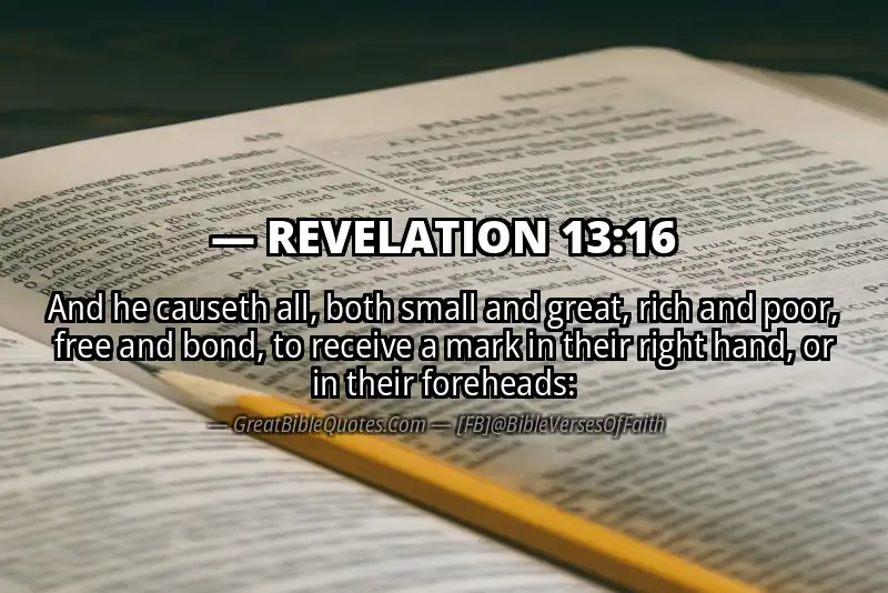 REVELATION 13:16 Verse