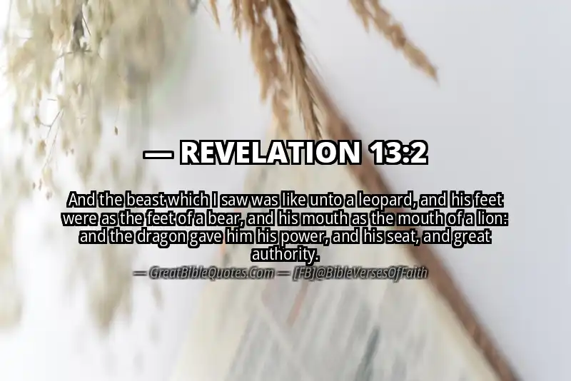 Bible verse: REVELATION 13:2 Image