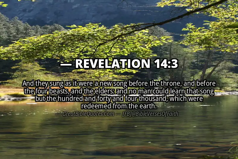 REVELATION 14:3 Verse Image